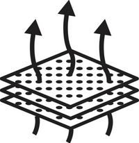 Luftdurchlässige Struktur