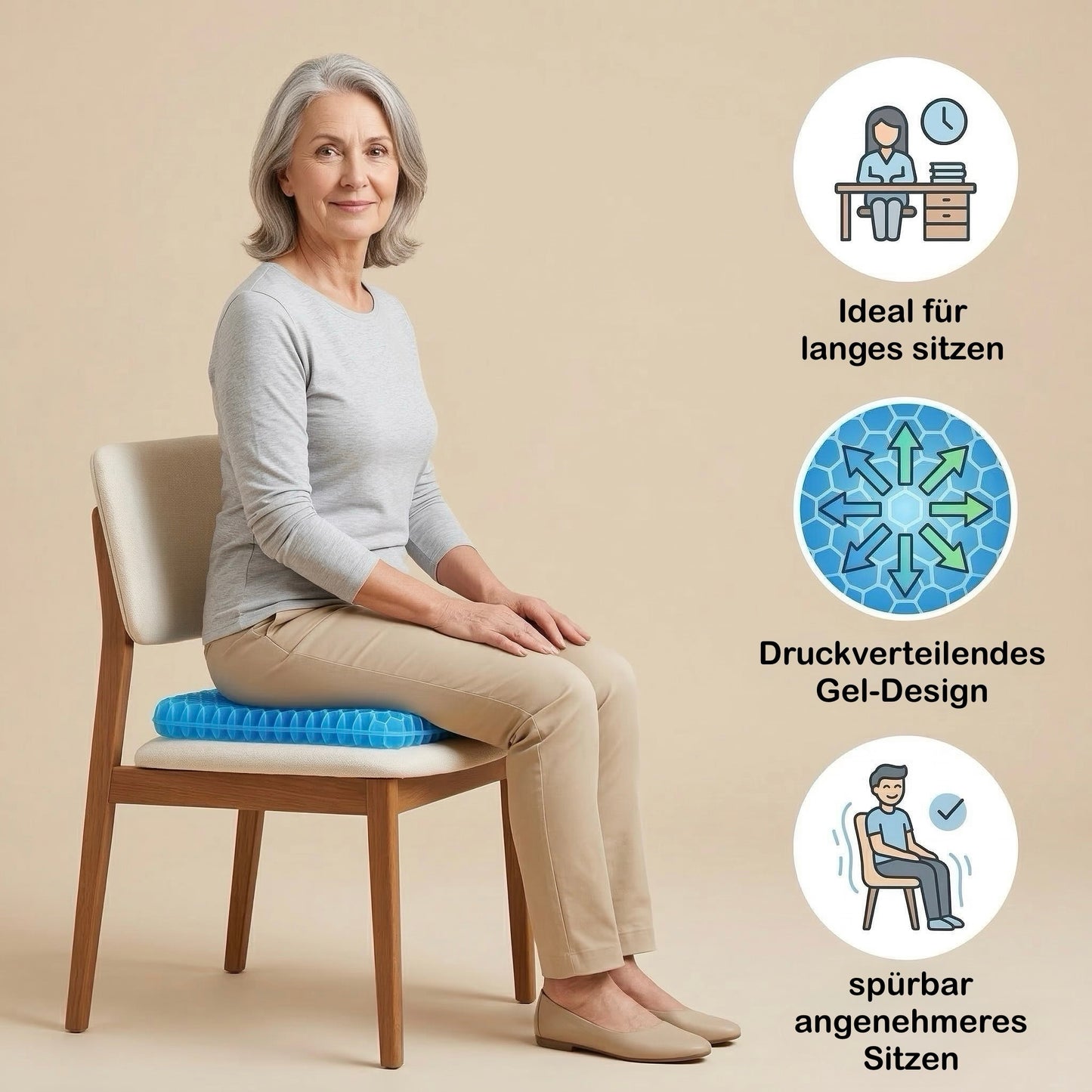 Lounir™ Gel-Sitzkissen